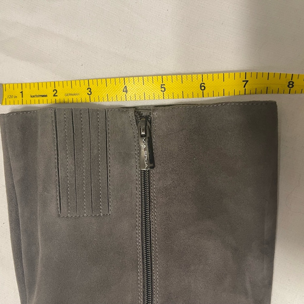 VIA SPIGA Gray Suede Heeled Boots, Size 10, NWOT - Picture 10 of 13